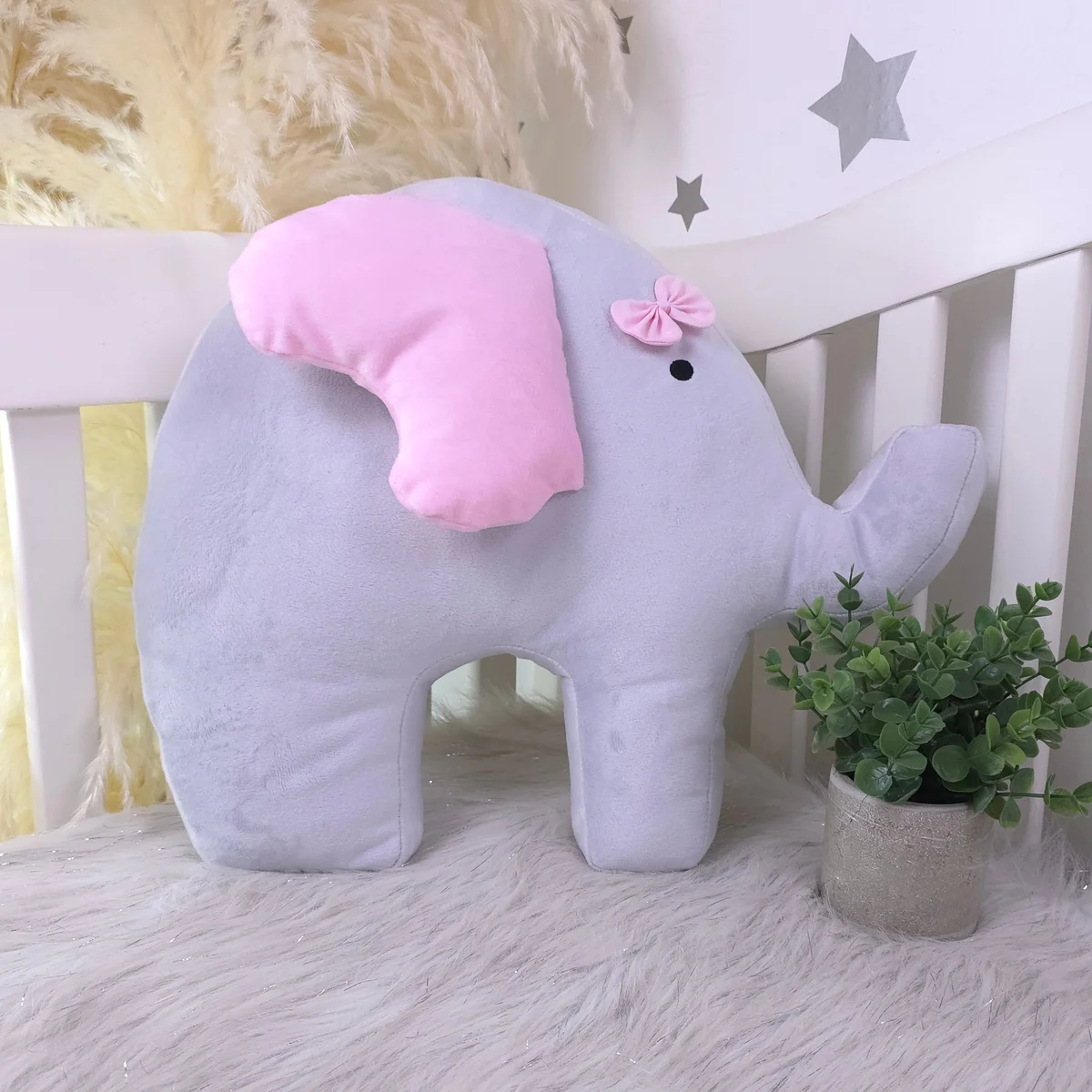 Almohada Bebe Cojines De Elefantes Cojín Elefante Niña Ángel De Mi